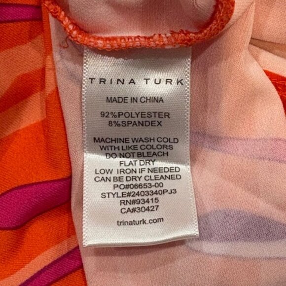 Trina Turk Off the Shoulder Bell Sleeve Boat Neck Floral Mini Dress – Small NWT! - Picture 9 of 9